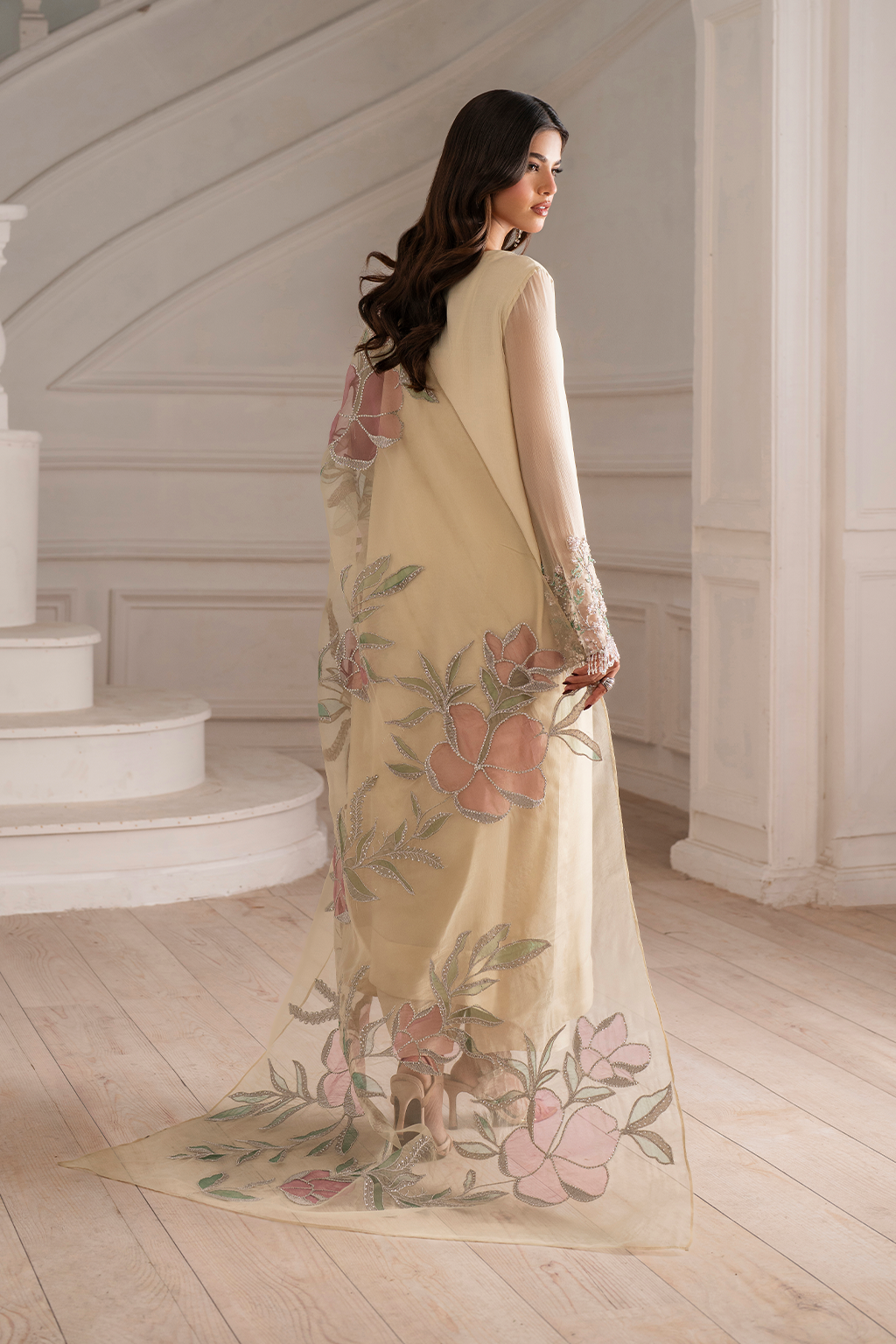 Iznik I Festive Formal I UE-413 Embroidered Chiffon - by Libasekhas UK - Registered Vendor of : Iznik - 100% Original Designer Dress