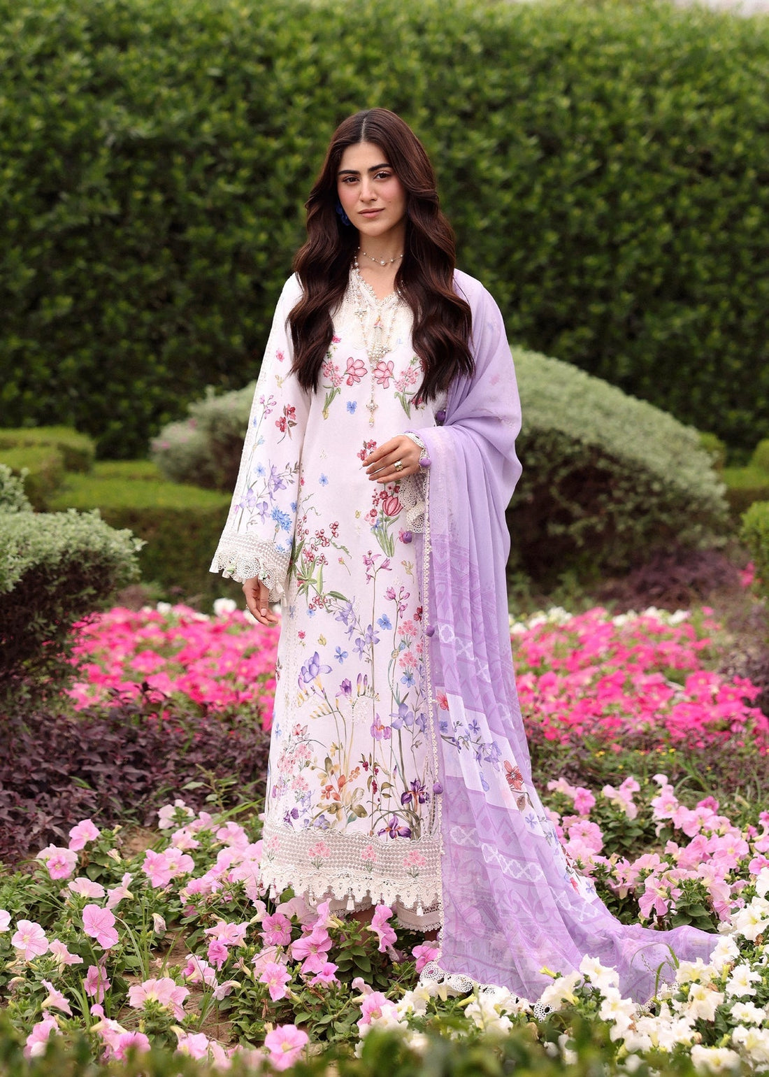 Sardinia | Embroidered Lawn Edit 26 | Lavender Clouds - by Libasekhas UK - Registered Vendor of : Sardinia - 100% Original Designer Dress