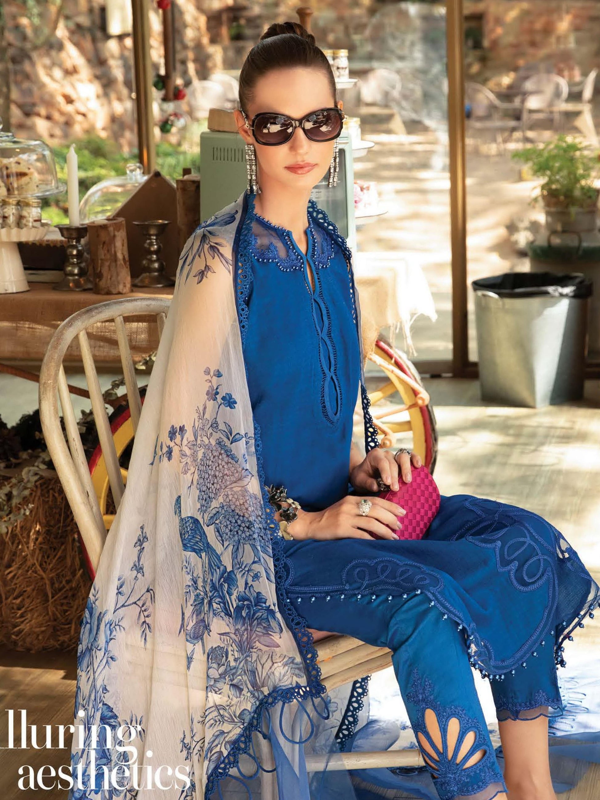 Maria B | M Prints | MPT-1704-B - by Libasekhas UK - Registered Vendor of : Maria B - 100% Original Designer Dress