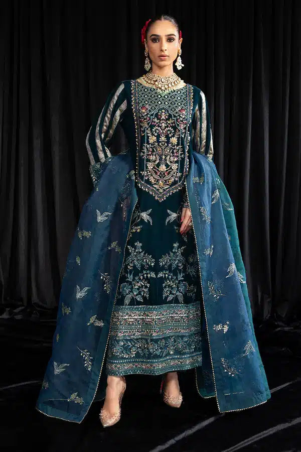 Nureh | Maya Velvet 23 | Lehar - by - Libasekhas UK - Registered Vendor of : Nureh - 100% Original Designer Dresss