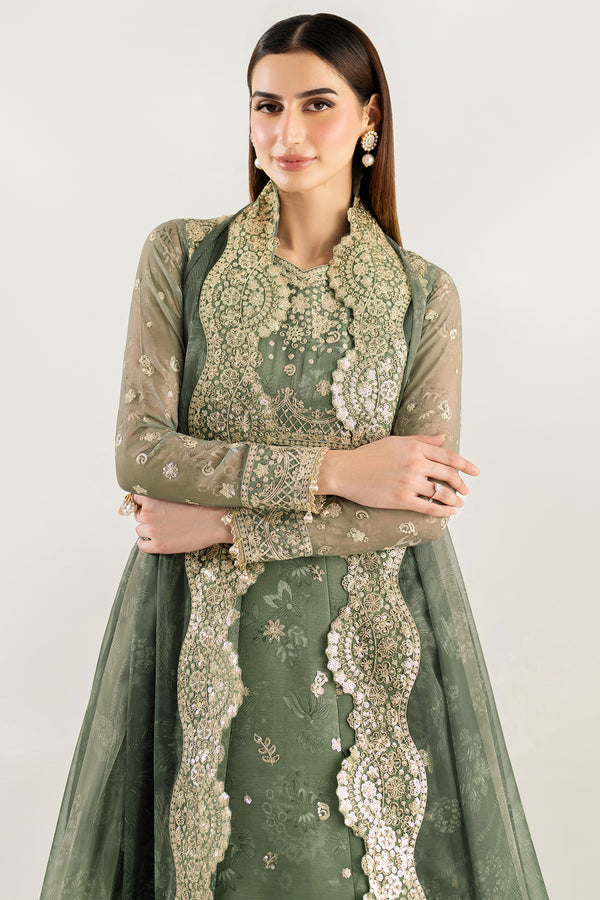 Farasha | Fiorella Formals | Olive Aura - by Libasekhas UK - Registered Vendor of : Farasha - 100% Original Designer Dress