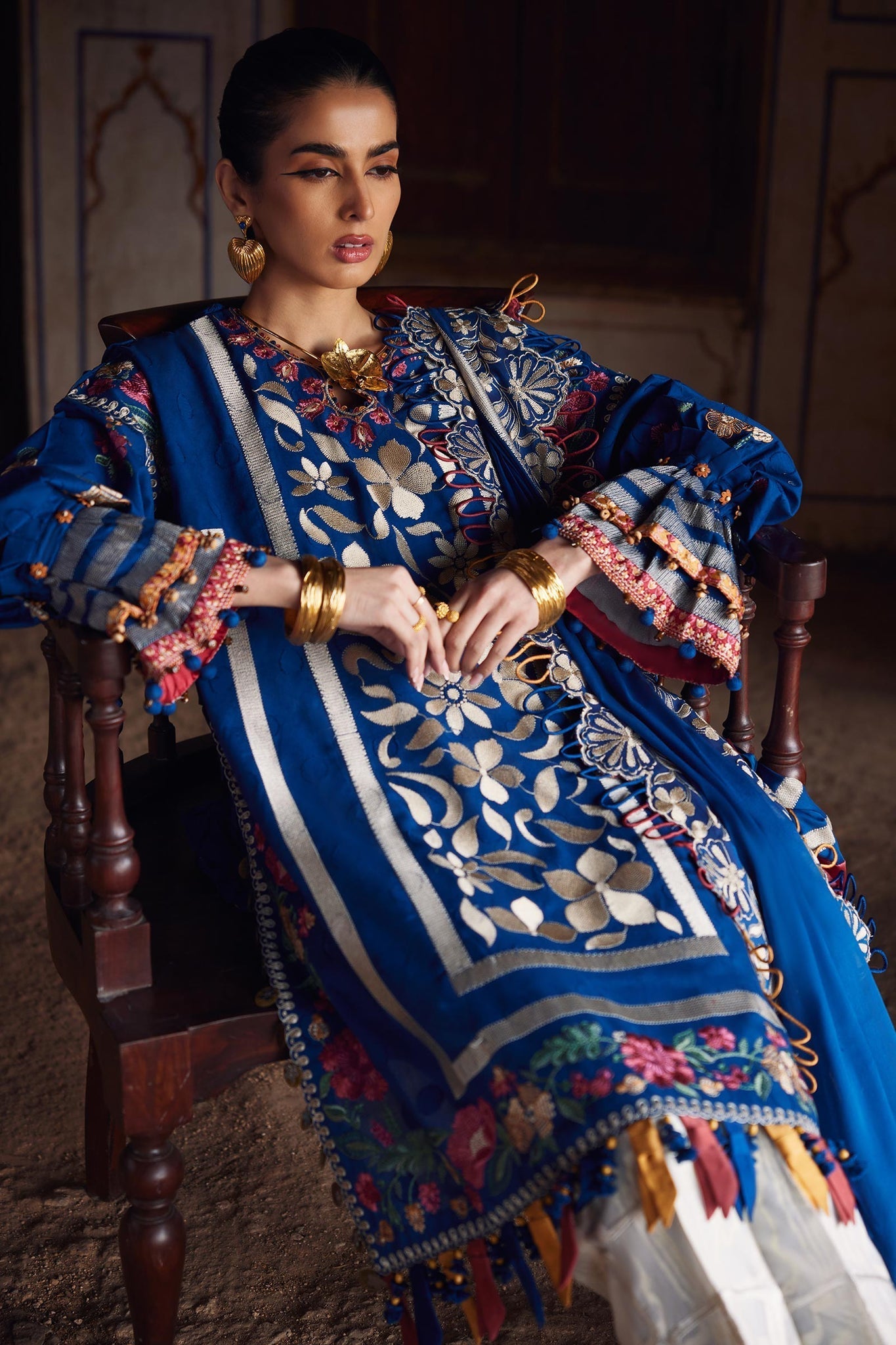 Elan | Luxury Lawn 25 | AURELIA (EL25-08 A) - by - Libasekhas UK - Registered Vendor of : Elan - 100% Original Designer Dresss