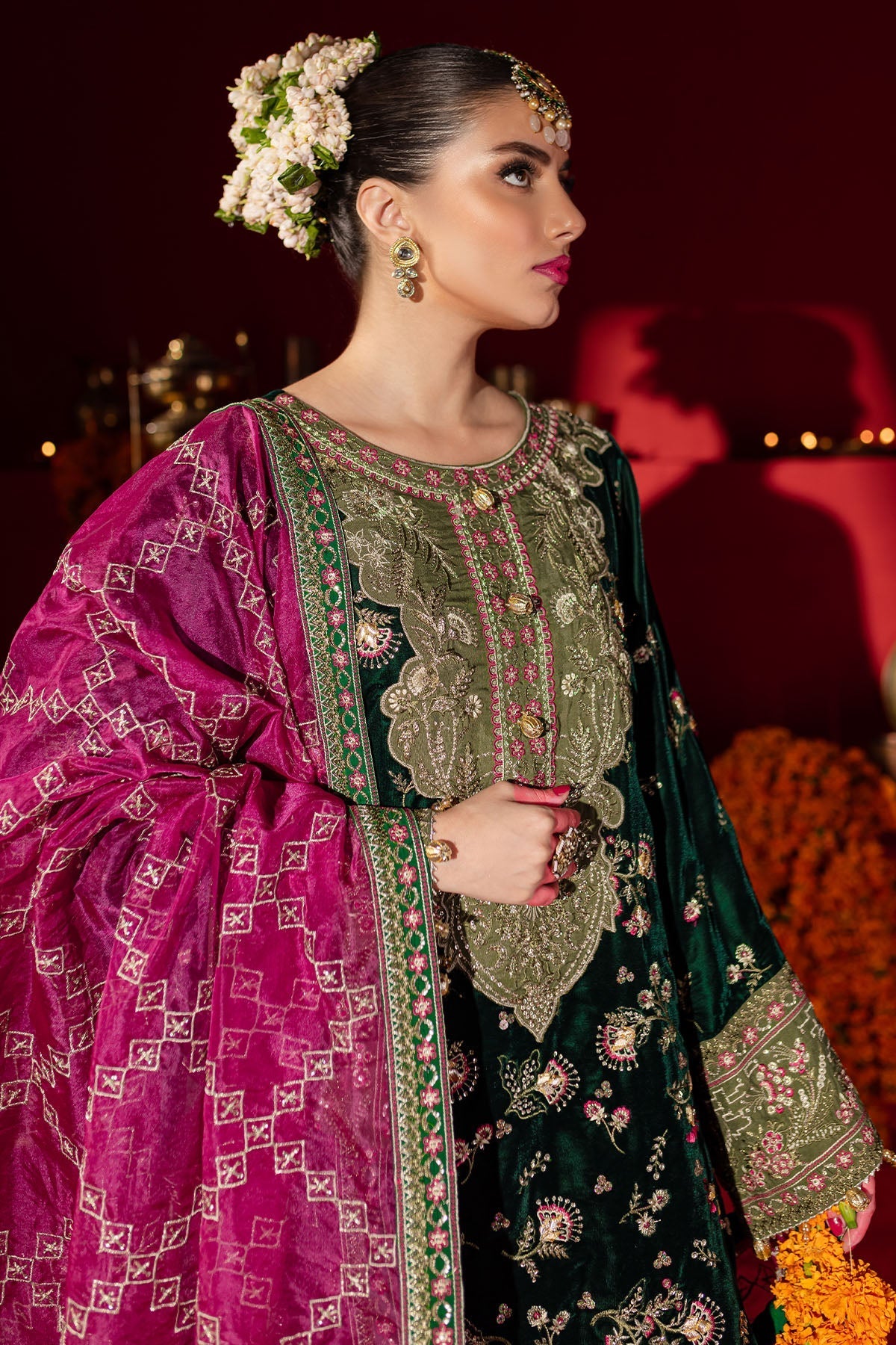 Nureh | Maya Velvet | NW-88 - by Libasekhas UK - Registered Vendor of : Nureh - 100% Original Designer Dress