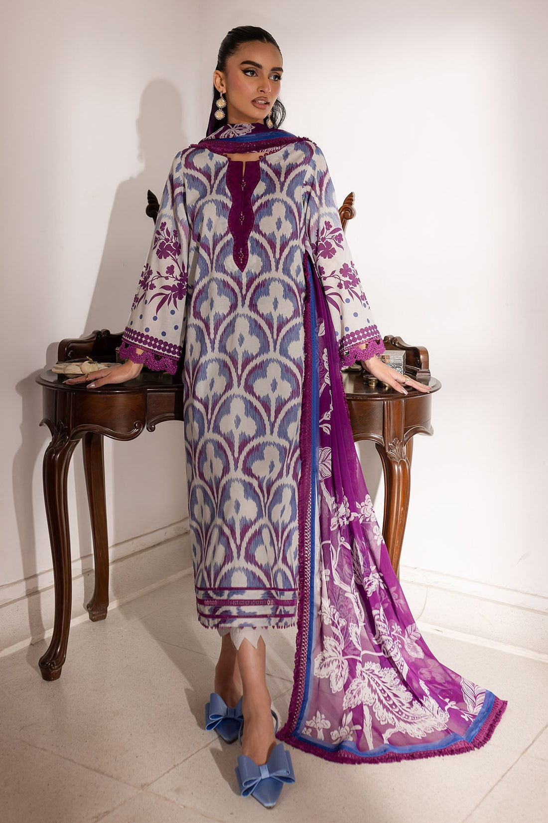 Nureh | Printed Lawn 25 | SP-147 - by - Libasekhas UK - Registered Vendor of : Nureh - 100% Original Designer Dresss