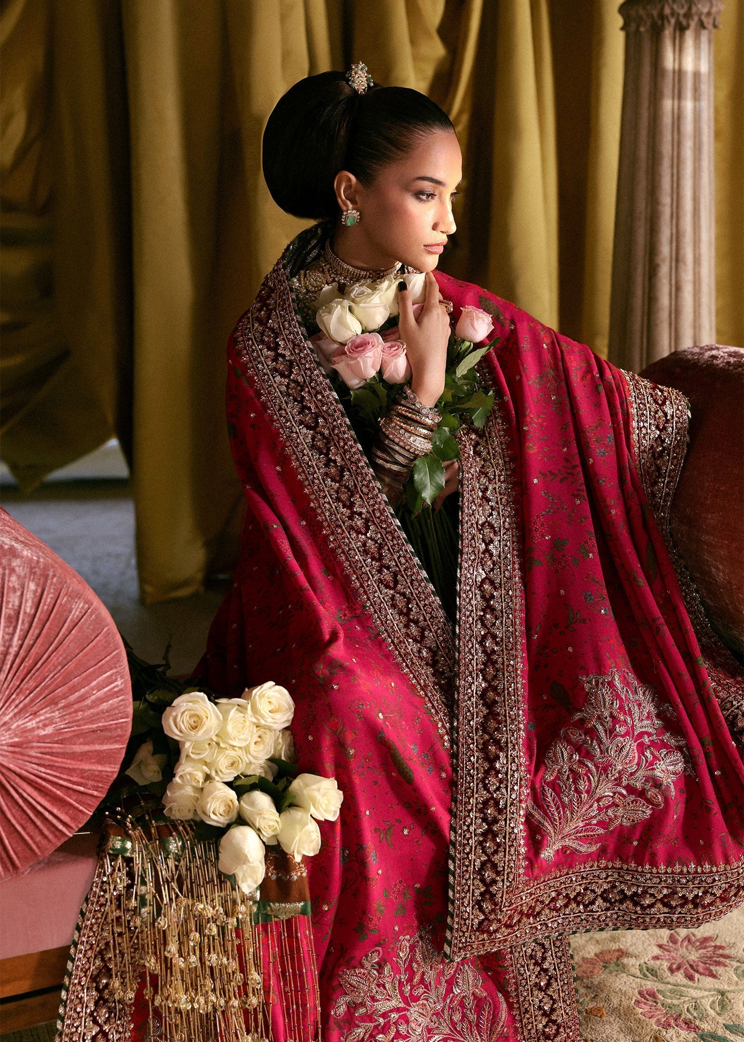 Hussain Rehar | Luxury Pret AW 25 | Aubressa - by Libasekhas UK - Registered Vendor of : Hussain Rehar - 100% Original Designer Dress