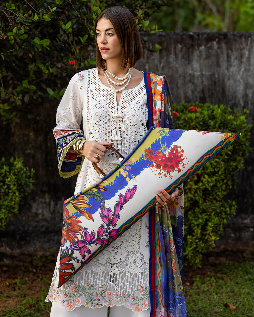 Esmel | Mon Tresor Luxe Lawn 26 | Clair De Lune - by Libasekhas UK - Registered Vendor of : Esmel - 100% Original Designer Dress