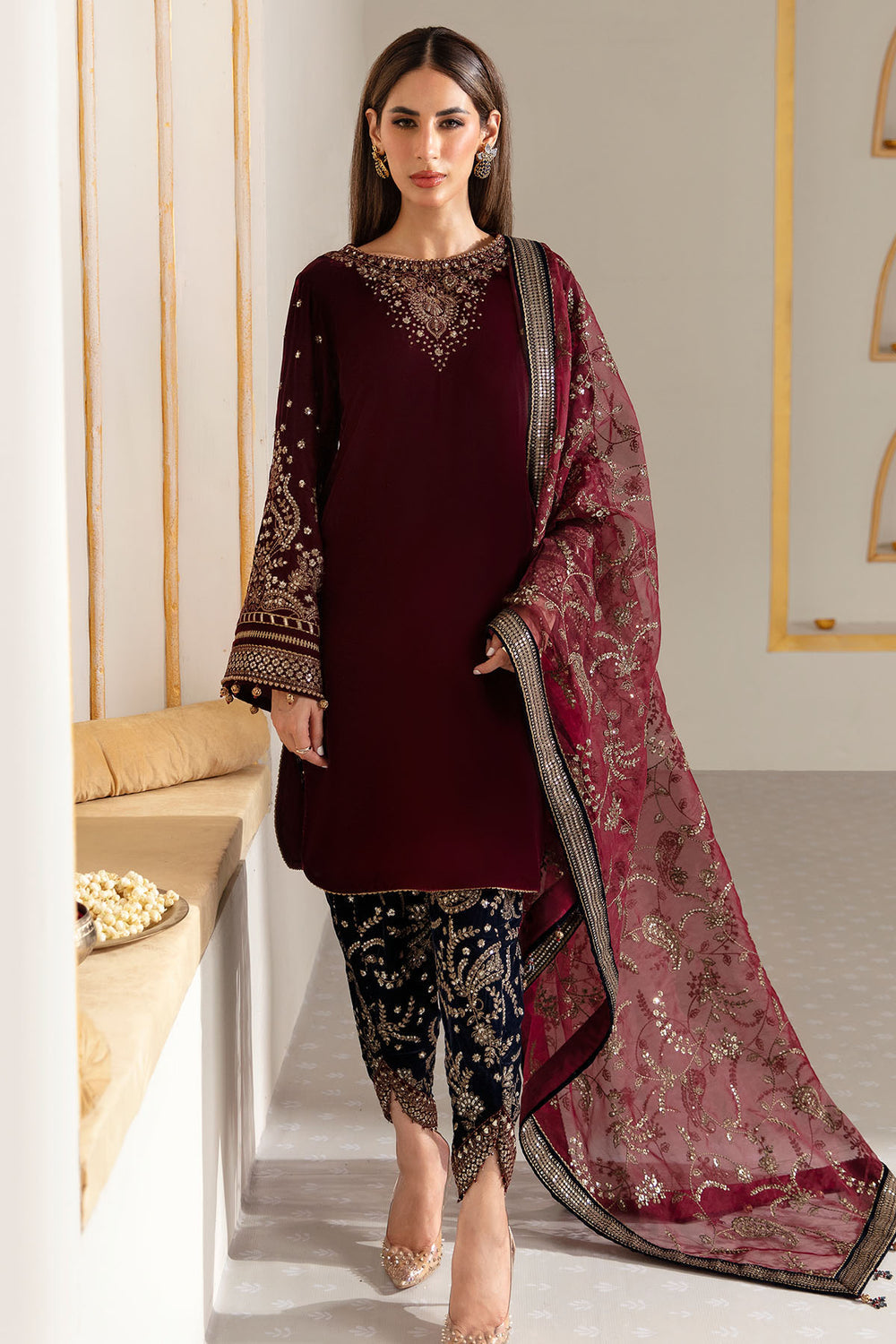 Jazmin | Velvet Edit 24 |  Velvet Formal VF-2017 - by - Libasekhas UK - Registered Vendor of : Jazmin - 100% Original Designer Dresss