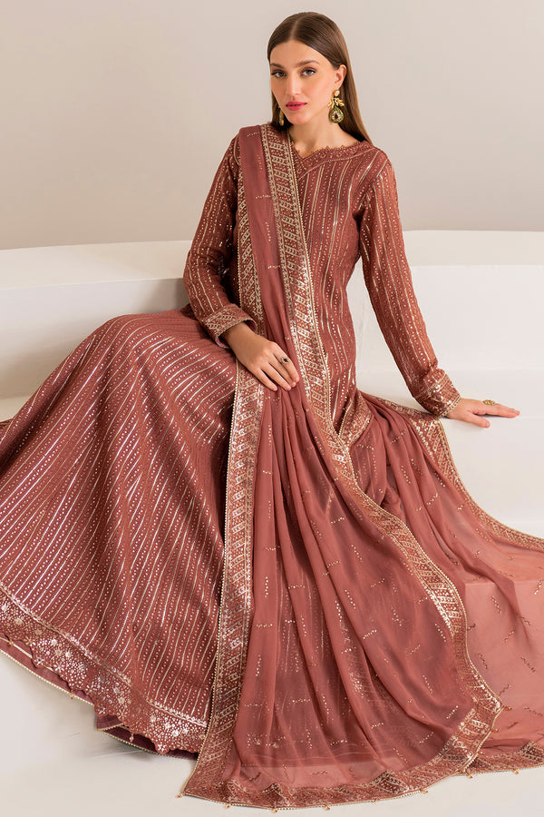 Farasha | Lumiere Formals | RUSSET - by - Libasekhas UK - Registered Vendor of : Farasha - 100% Original Designer Dresss