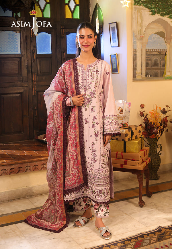 Asim Jofa | Summer Rhapsody | AJUBU-05 Embroidered Jacquard - by Libasekhas UK - Registered Vendor of : Asim Jofa - 100% Original Designer Dress