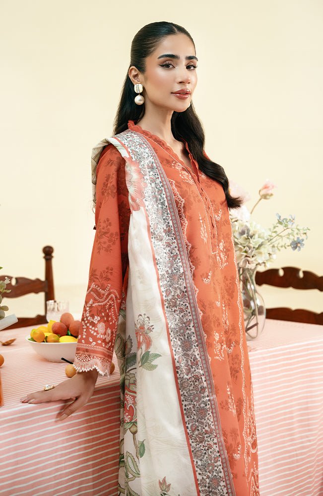Seran | Daffodils Lawn 24 | Rowan - by - Libasekhas UK - Registered Vendor of : Seran - 100% Original Designer Dresss
