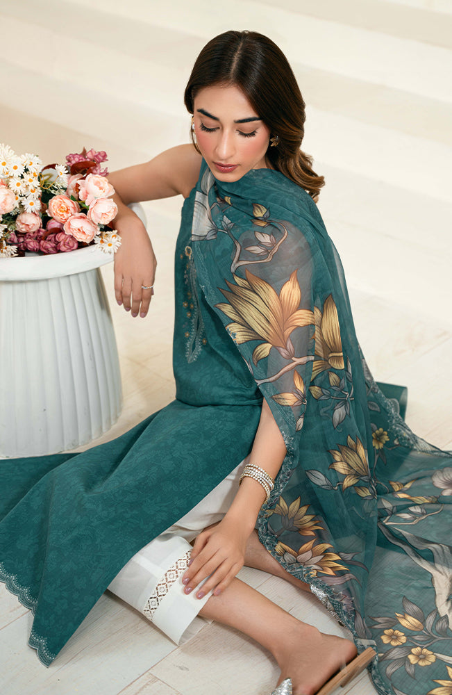 Seran | Daffodils Lawn 24 | Jules - by - Libasekhas UK - Registered Vendor of : Seran - 100% Original Designer Dresss