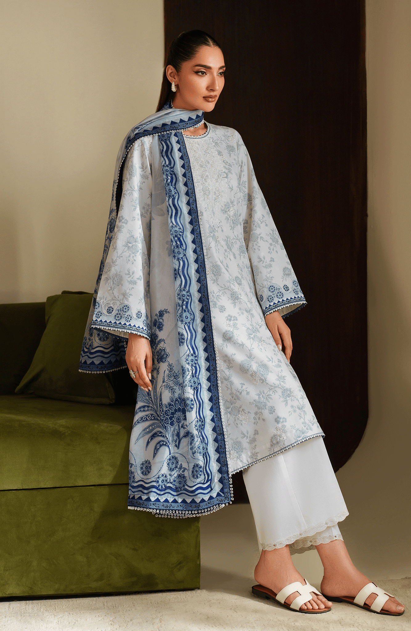 Seran | Ilara Cambric | AZZURA - by Libasekhas UK - Registered Vendor of : Seran - 100% Original Designer Dress