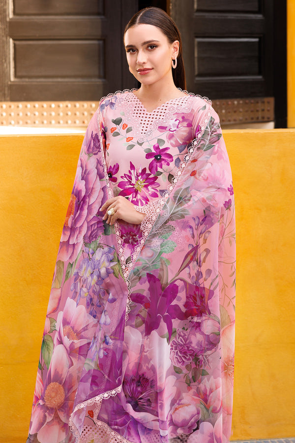Farasha | Printed Essentials | Blooming Blush - by - Libasekhas UK - Registered Vendor of : Farasha - 100% Original Designer Dresss