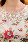 Farasha | Printed Essentials | Ivory Dusk - by - Libasekhas UK - Registered Vendor of : Farasha - 100% Original Designer Dresss