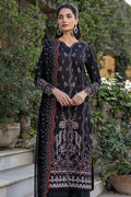Farasha | Summer Weaves Embroidered Lawn | Black Rose - by - Libasekhas UK - Registered Vendor of : Farasha - 100% Original Designer Dresss