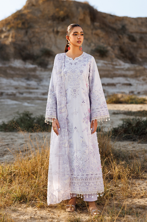 Emaan adeel | Sunlit Groove Luxury Lawn 26 | SUNLIT SWAY - by Libasekhas UK - Registered Vendor of : Emaan Adeel - 100% Original Designer Dress