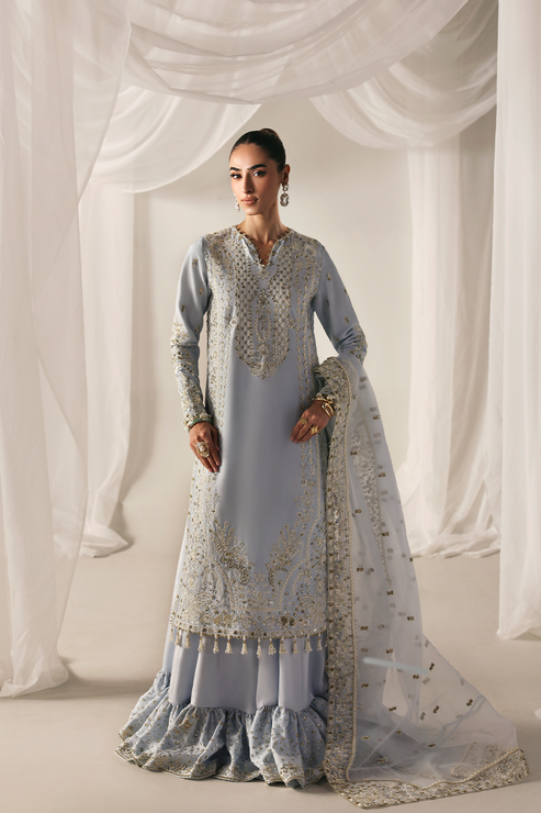 Emaan Adeel | Serein Luxe Silk | OPULENT OASIS - by Libasekhas UK - Registered Vendor of : Emaan Adeel - 100% Original Designer Dress