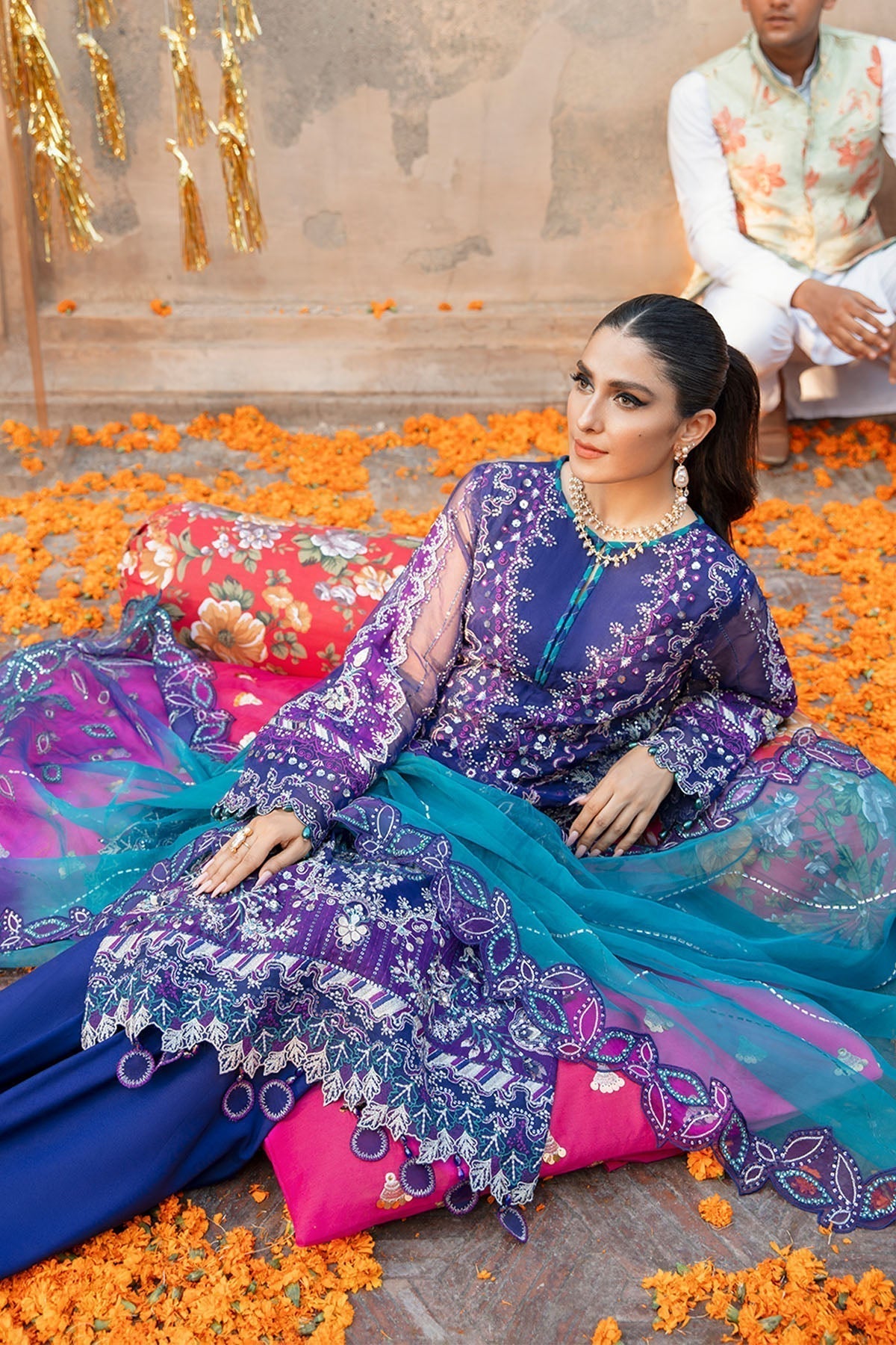 Nureh | Jhoomro Wedding Formals | Neelum - by - Libasekhas UK - Registered Vendor of : Nureh - 100% Original Designer Dresss