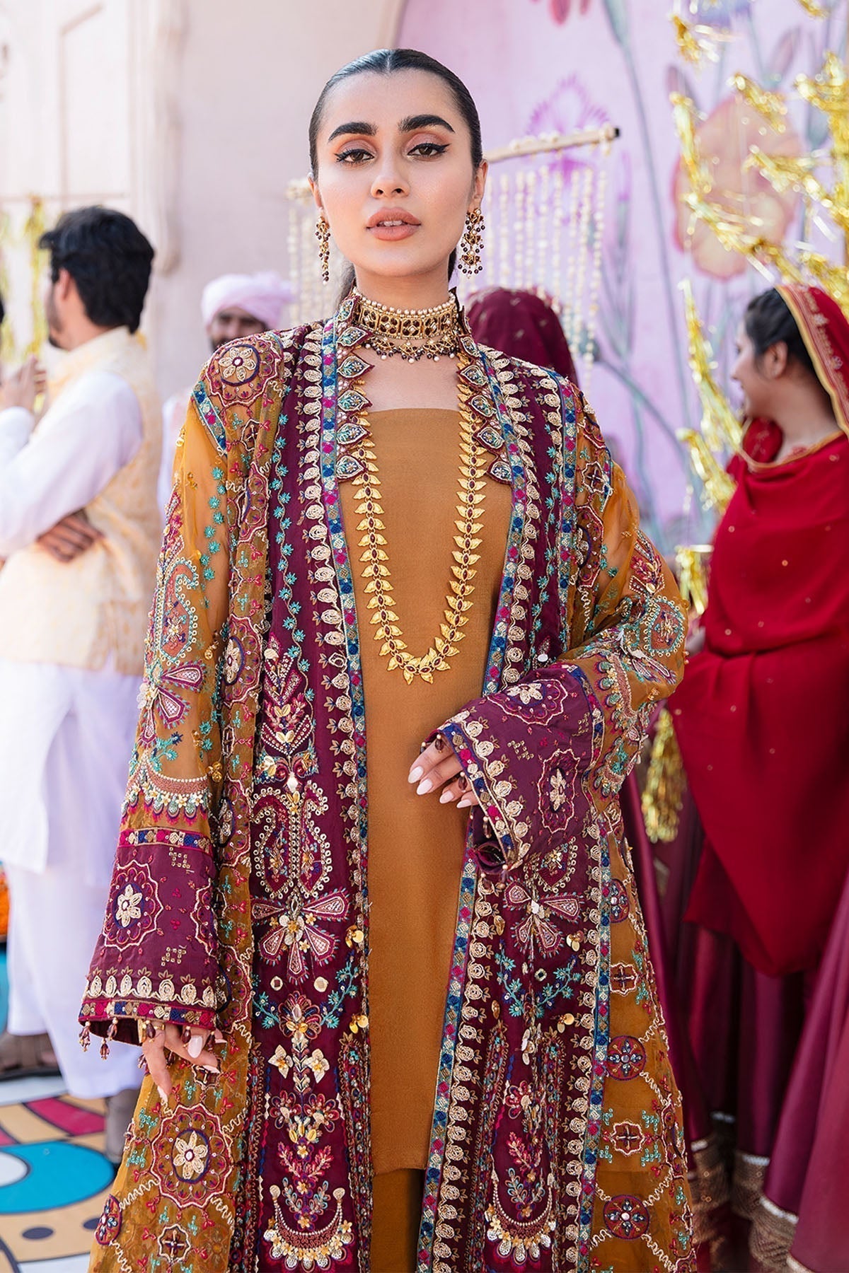 Nureh | Jhoomro Wedding Formals | Gulshan Shirt - by - Libasekhas UK - Registered Vendor of : Nureh - 100% Original Designer Dresss