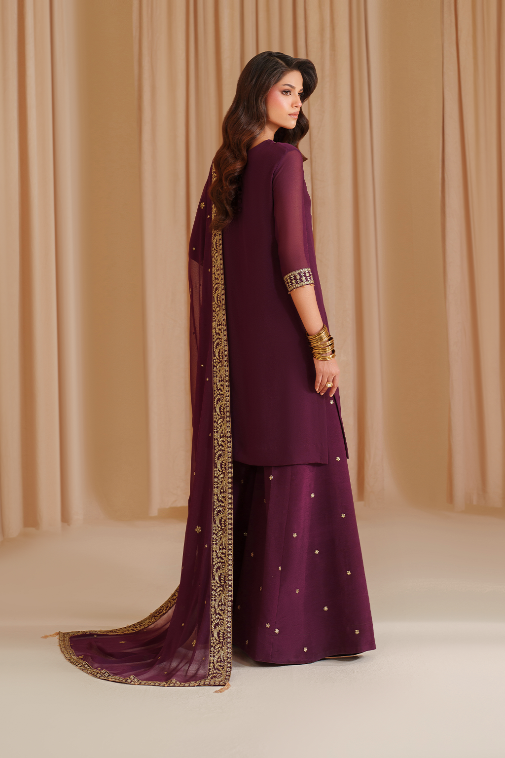 Iznik I Festive Formal I CC-76 Embroidered Chiffon - by Libasekhas UK - Registered Vendor of : Iznik - 100% Original Designer Dress