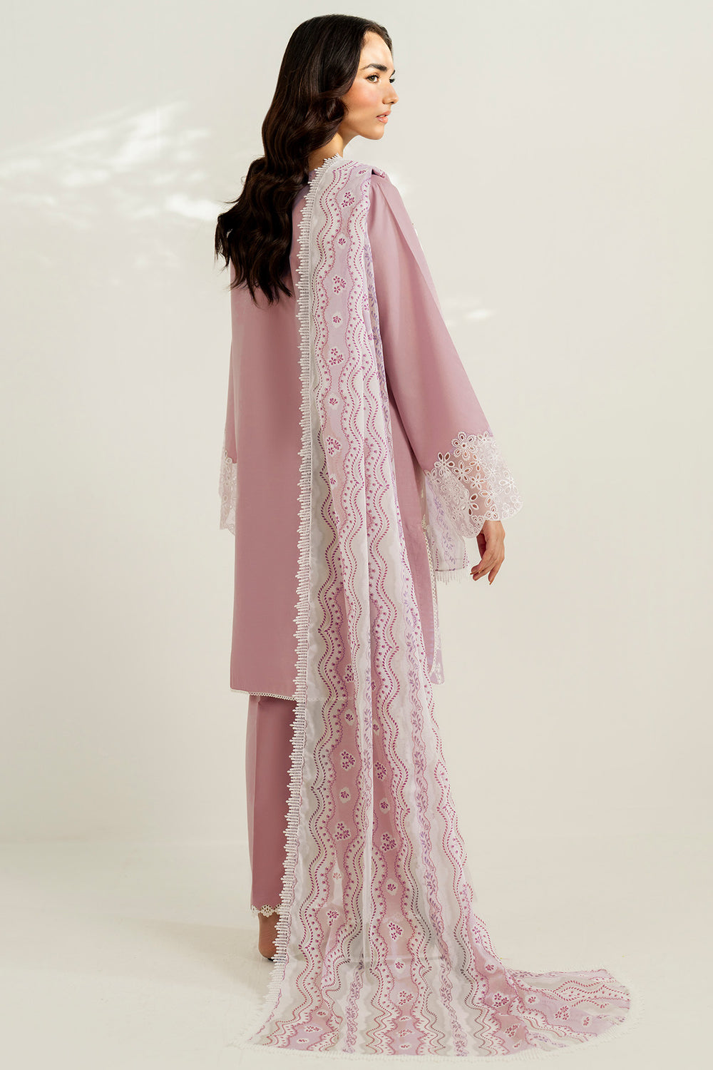 Farasha | Thread Lines Embroidered | Hazel Drape - by Libasekhas UK - Registered Vendor of : Farasha - 100% Original Designer Dress
