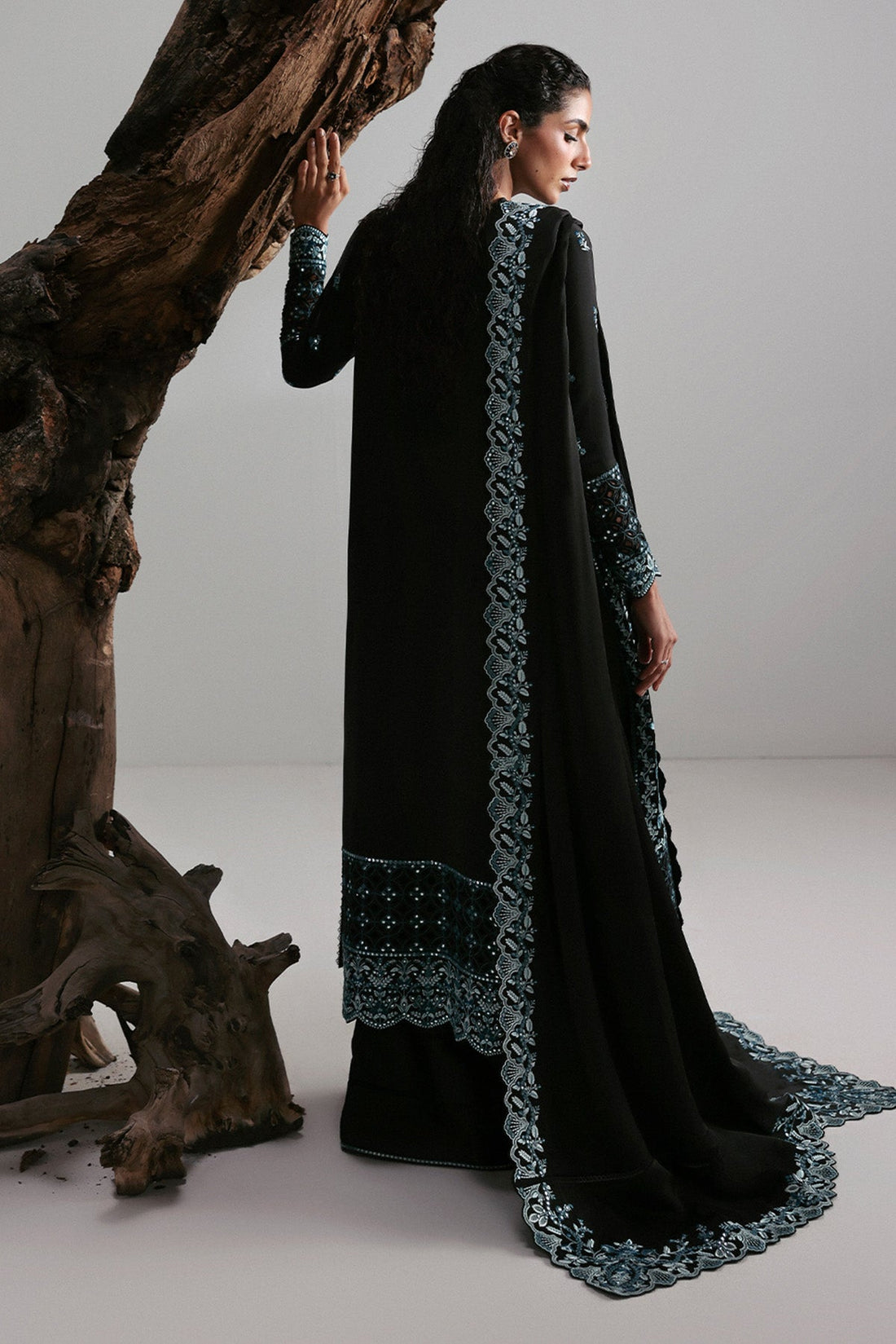 Afrozeh | Slate Ready to Wear | Rhylen - by Libasekhas UK - Registered Vendor of : Afrozeh - 100% Original Designer Dress