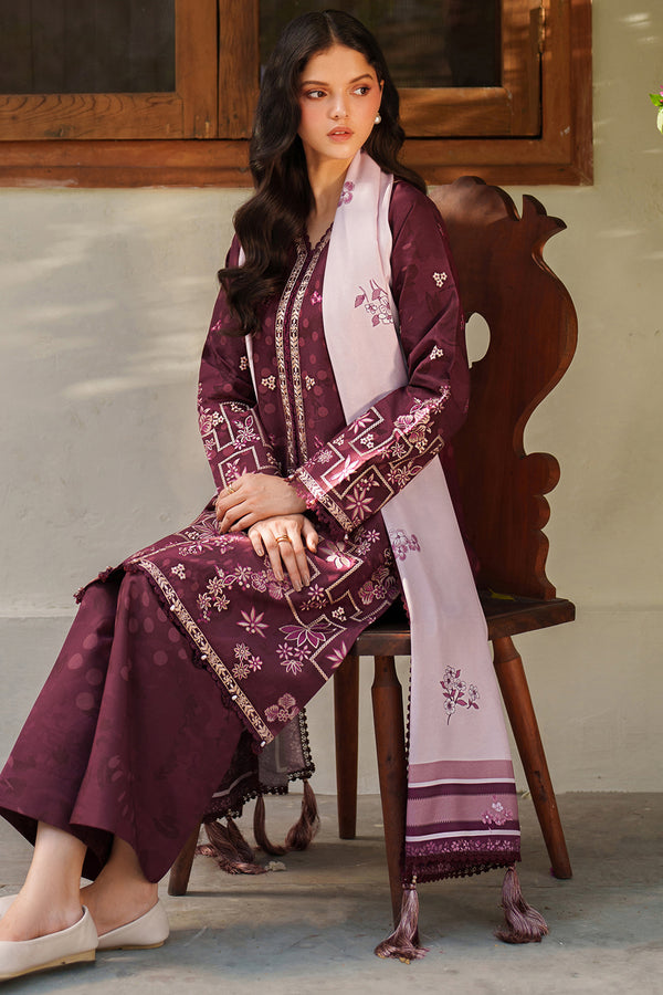 Farasha | Meline Premium Viscose 25 | Mauve Cream - by Libasekhas UK - Registered Vendor of : Farasha - 100% Original Designer Dress