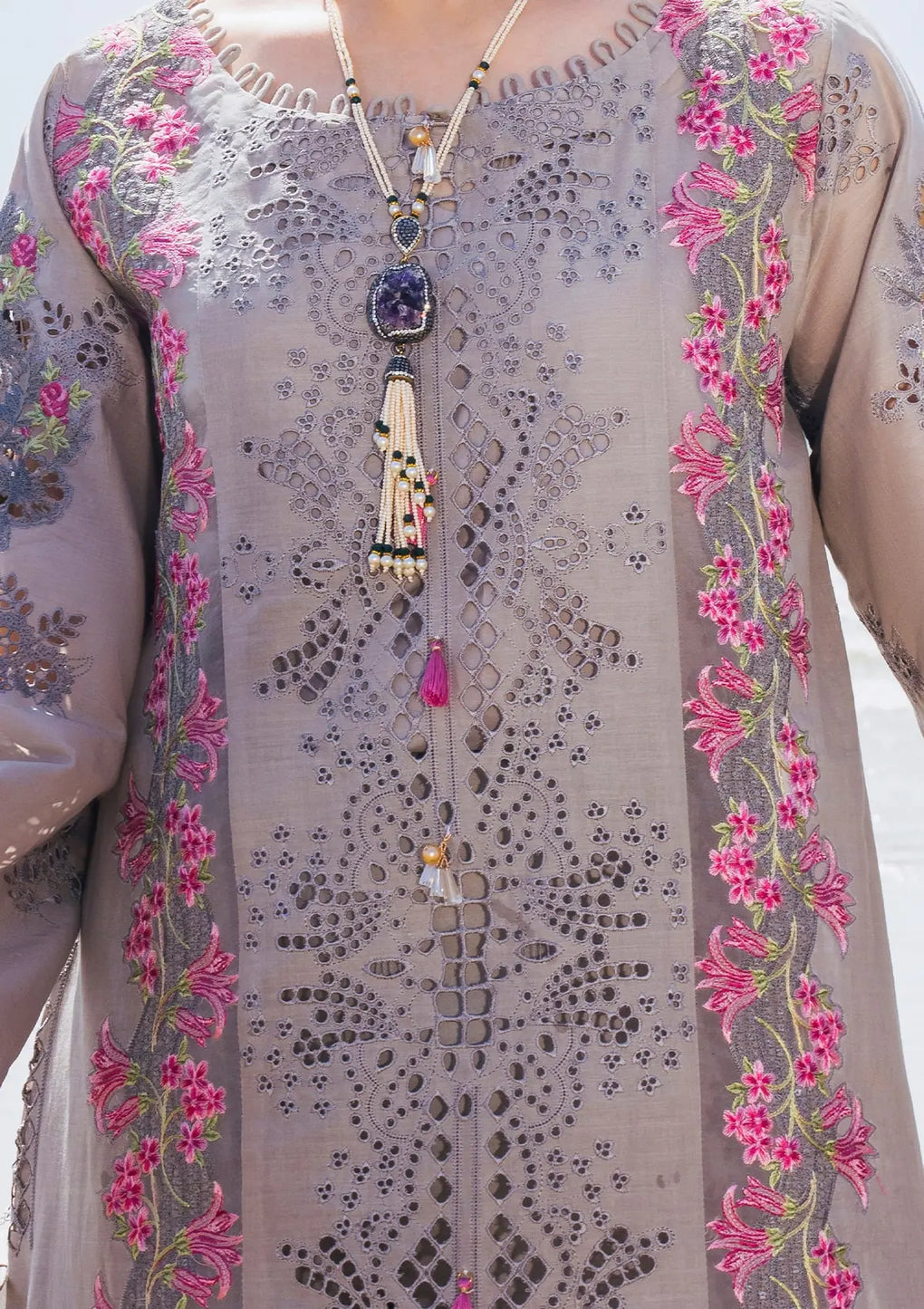 Elaf Premium | Hai Kuch Festive Lawn 24 | EHK-04 Alyaanah - by - Libasekhas UK - Registered Vendor of : Elaf Premium - 100% Original Designer Dresss