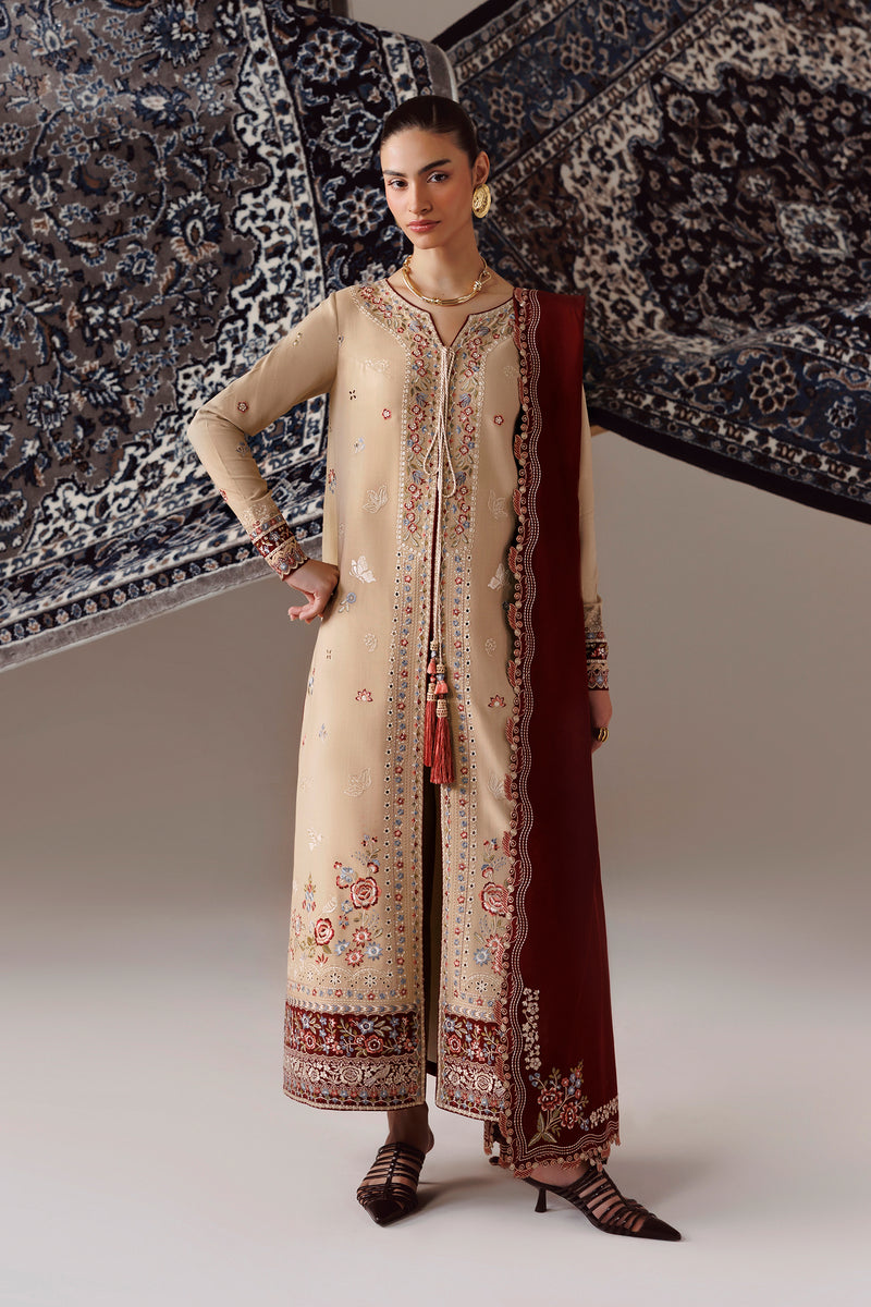 Qalamkar | Q Line Linen 26 | QLW-16 HAMNA - by Libasekhas UK - Registered Vendor of : Qalamkar - 100% Original Designer Dress