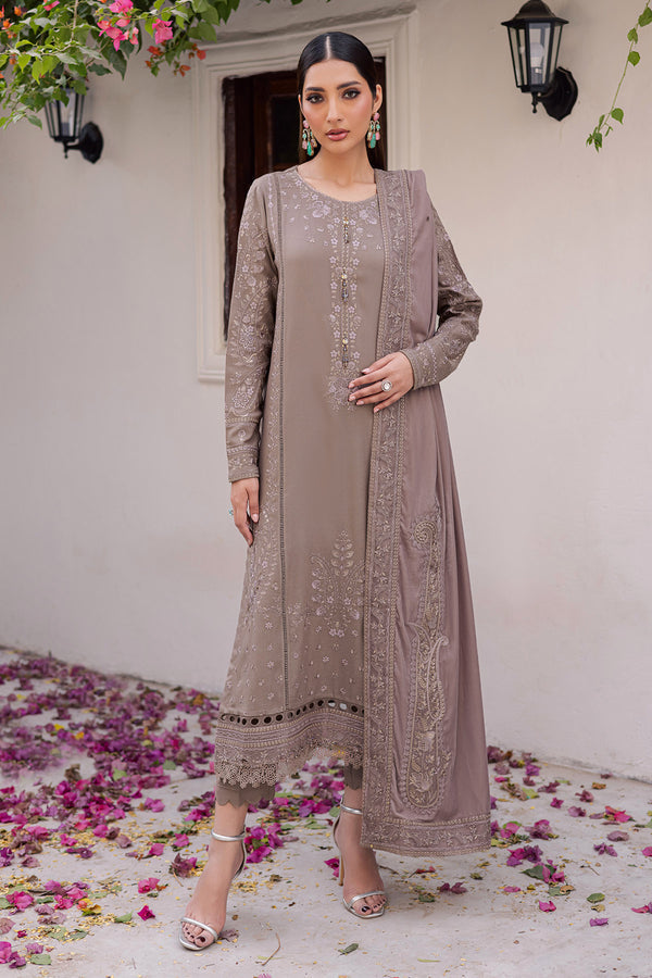 Nureh | Exclusive Leather Peach | NE-201 - by Libasekhas UK - Registered Vendor of : Nureh - 100% Original Designer Dress