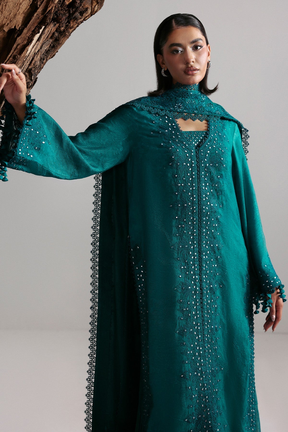Afrozeh | Slate Ready to Wear | Valentena - by Libasekhas UK - Registered Vendor of : Afrozeh - 100% Original Designer Dress