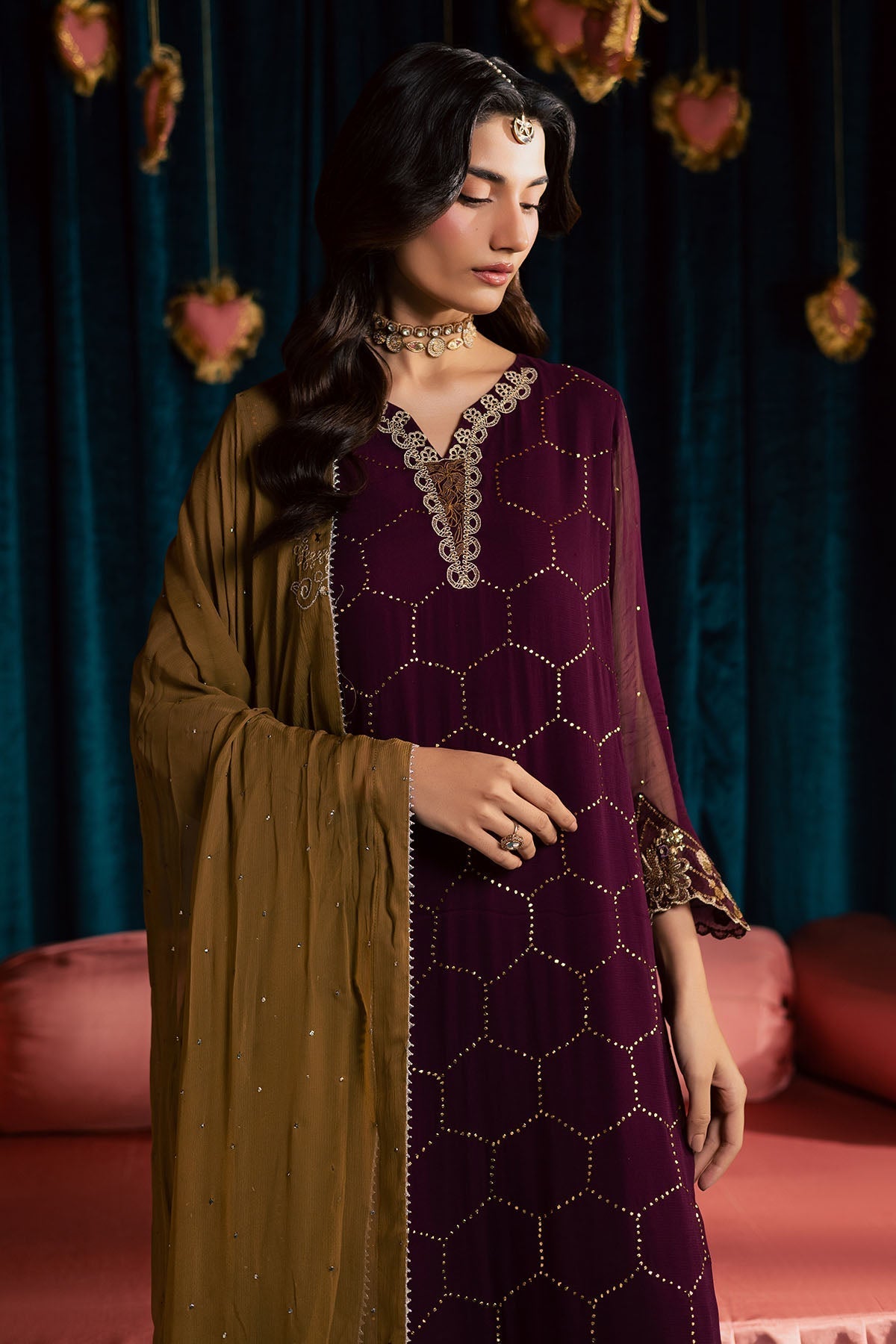 Nureh | Mukeshkari Formals | MK-21 - by Libasekhas UK - Registered Vendor of : Nureh - 100% Original Designer Dress