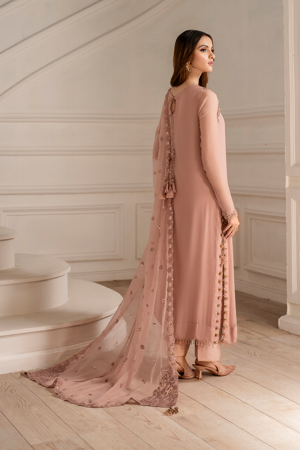 Iznik I Festive Formal I UE-479 Embroidered Chiffon - by Libasekhas UK - Registered Vendor of : Iznik - 100% Original Designer Dress
