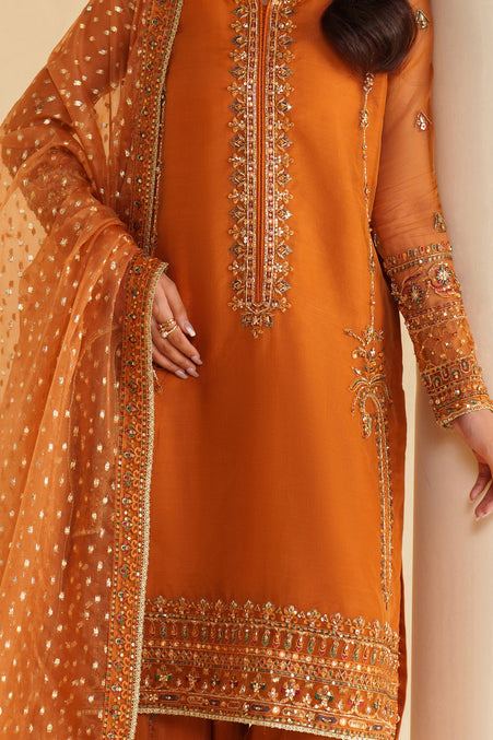 Naqshi | Feemora Organza Raw Silk | Yameen - by Libasekhas UK - Registered Vendor of : Naqshi - 100% Original Designer Dress