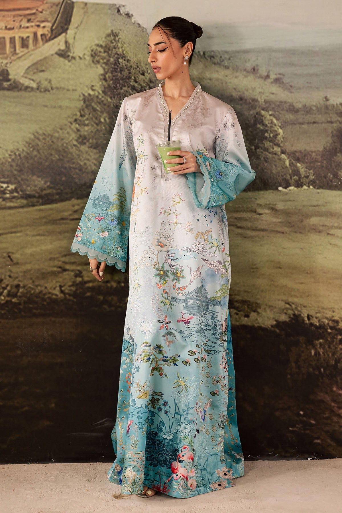 Nureh | Shades of Winter | NP-672 - by Libasekhas UK - Registered Vendor of : Nureh - 100% Original Designer Dress