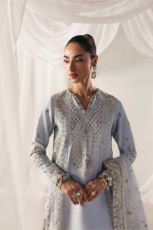 Emaan Adeel | Serein Luxe Silk | OPULENT OASIS - by Libasekhas UK - Registered Vendor of : Emaan Adeel - 100% Original Designer Dress