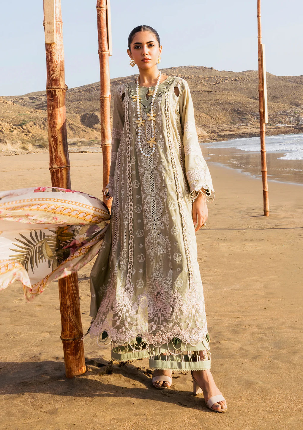 Elaf Premium | Hai Kuch Festive Lawn 24 | EHK-08 Pur Shokh - Luxury -  Libasekhas