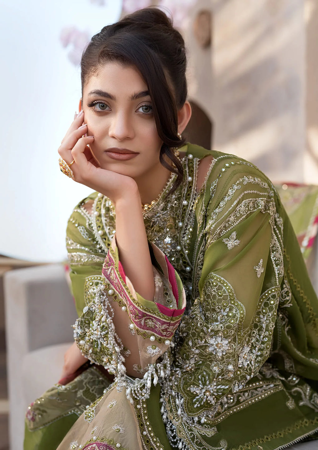 Elaf Premium | Formal Handwork Collection | EFH-08 PARWAANA - by - Libasekhas UK - Registered Vendor of : Elaf Premium - 100% Original Designer Dresss