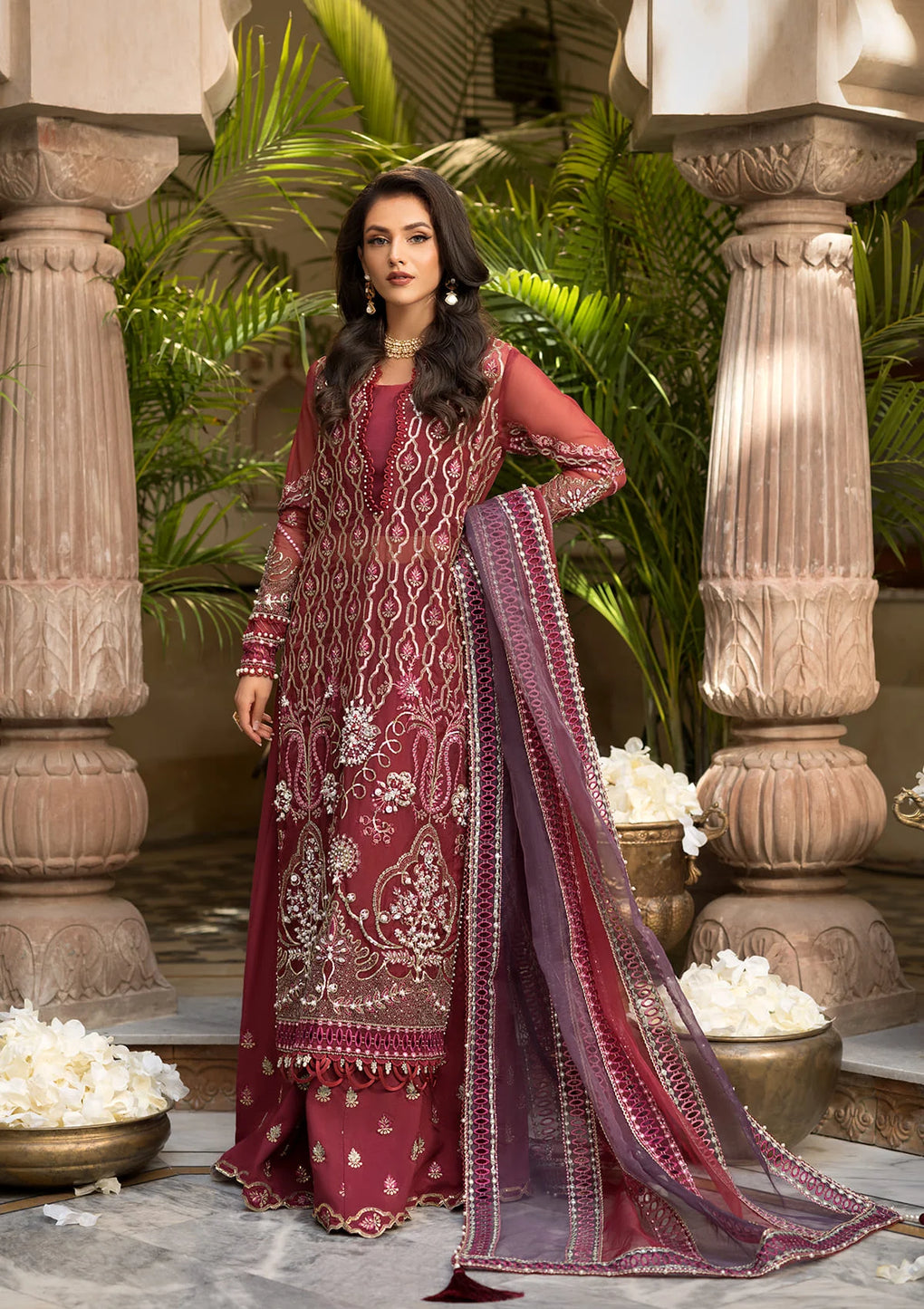 Elaf Premium | Formal Handwork Collection | EFH-06 GHAZAL - by - Libasekhas UK - Registered Vendor of : Elaf Premium - 100% Original Designer Dresss