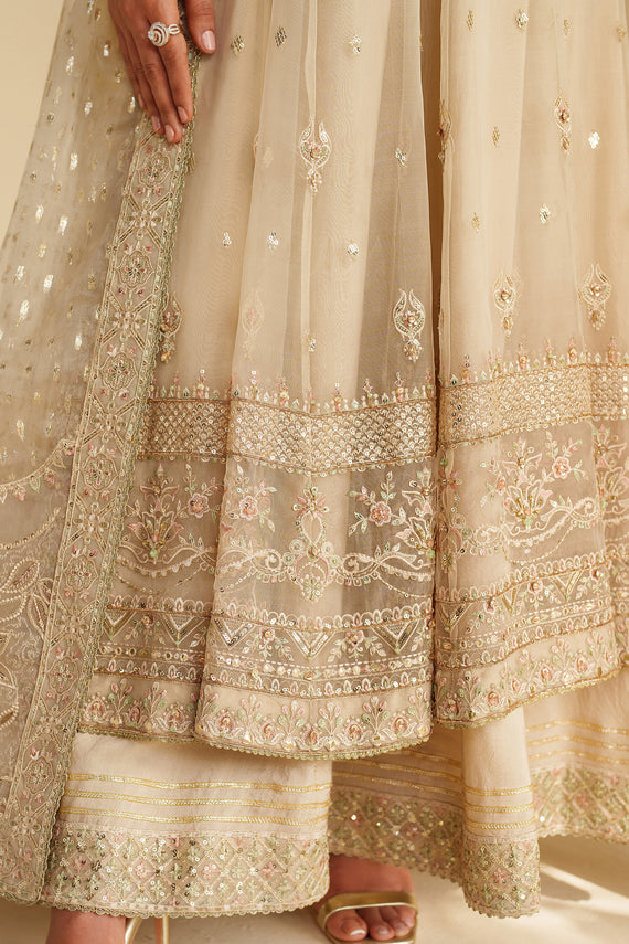 Naqshi | Feemora Organza Raw Silk | Aroha - by Libasekhas UK - Registered Vendor of : Naqshi - 100% Original Designer Dress