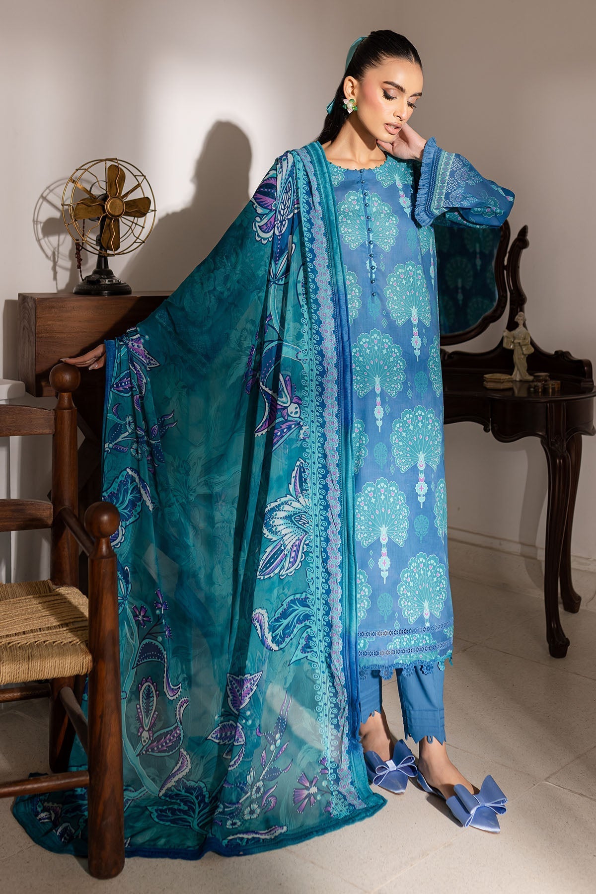 Nureh | Printed Lawn 25 | SP-145 - by - Libasekhas UK - Registered Vendor of : Nureh - 100% Original Designer Dresss