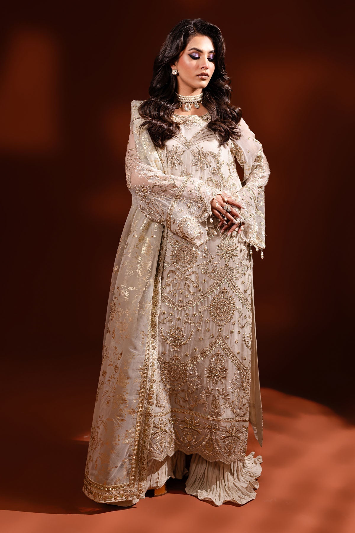 Nureh | Fancy Formals | NP-473 - by - Libasekhas UK - Registered Vendor of : Nureh - 100% Original Designer Dresss