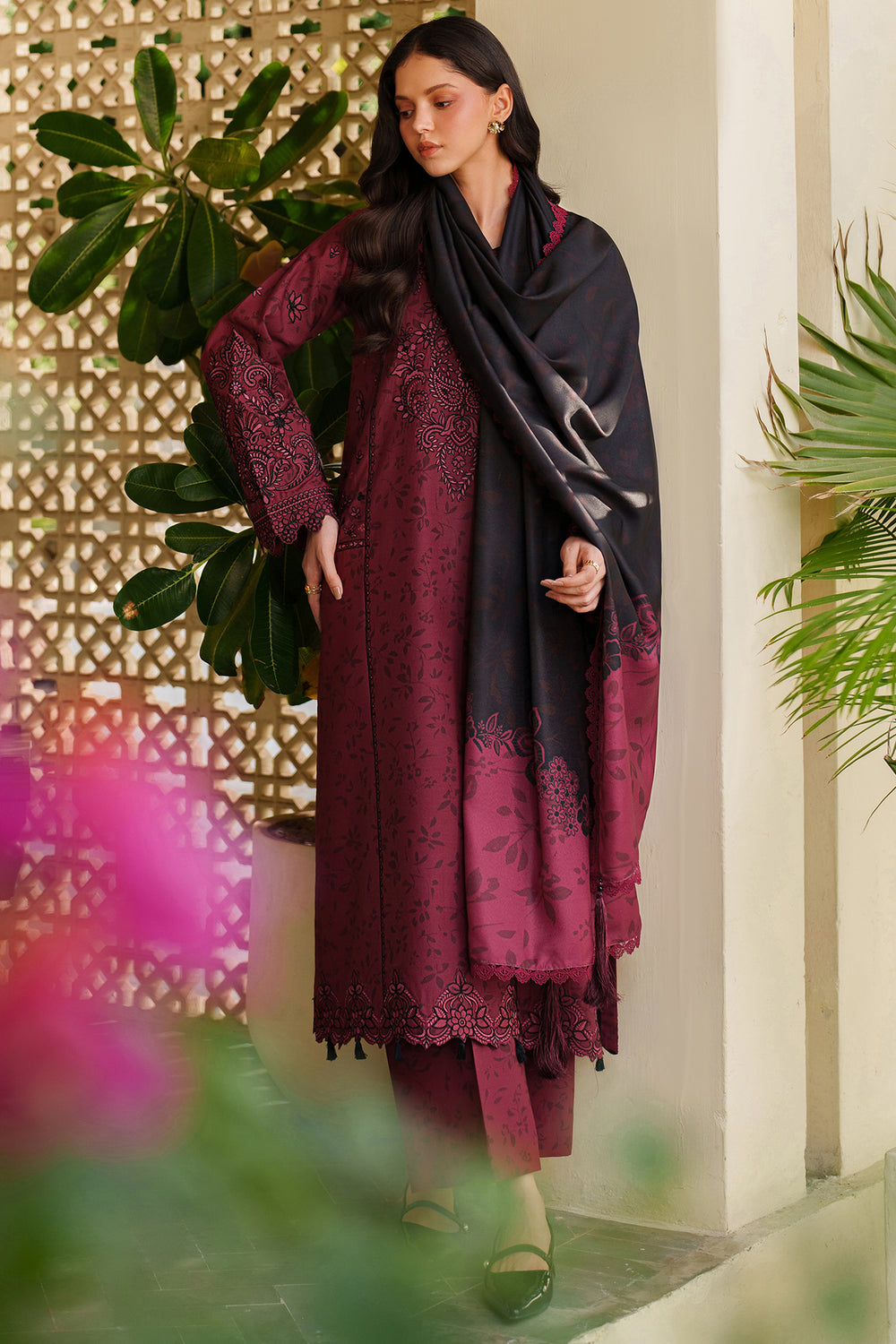 Farasha | Meline Premium Viscose 25 | Sable Bloom - by Libasekhas UK - Registered Vendor of : Farasha - 100% Original Designer Dress