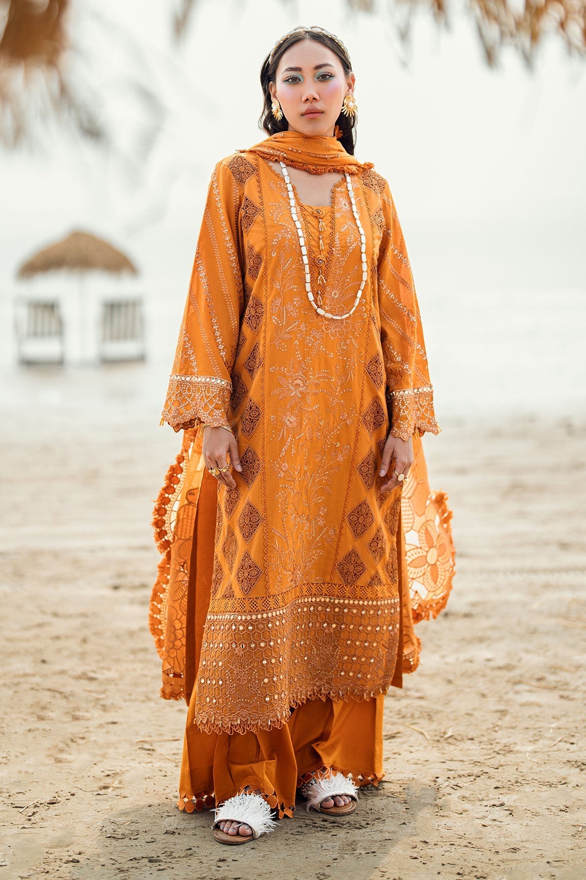 Nureh | Khuwab Luxury Lawn | NE-149 - by - Libasekhas UK - Registered Vendor of : Nureh - 100% Original Designer Dresss