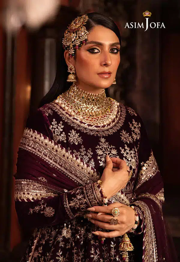 Asim Jofa | Makhmal Wedding Velvet 23 | AJMM-11 - by - Libasekhas UK - Registered Vendor of : Asim Jofa - 100% Original Designer Dresss