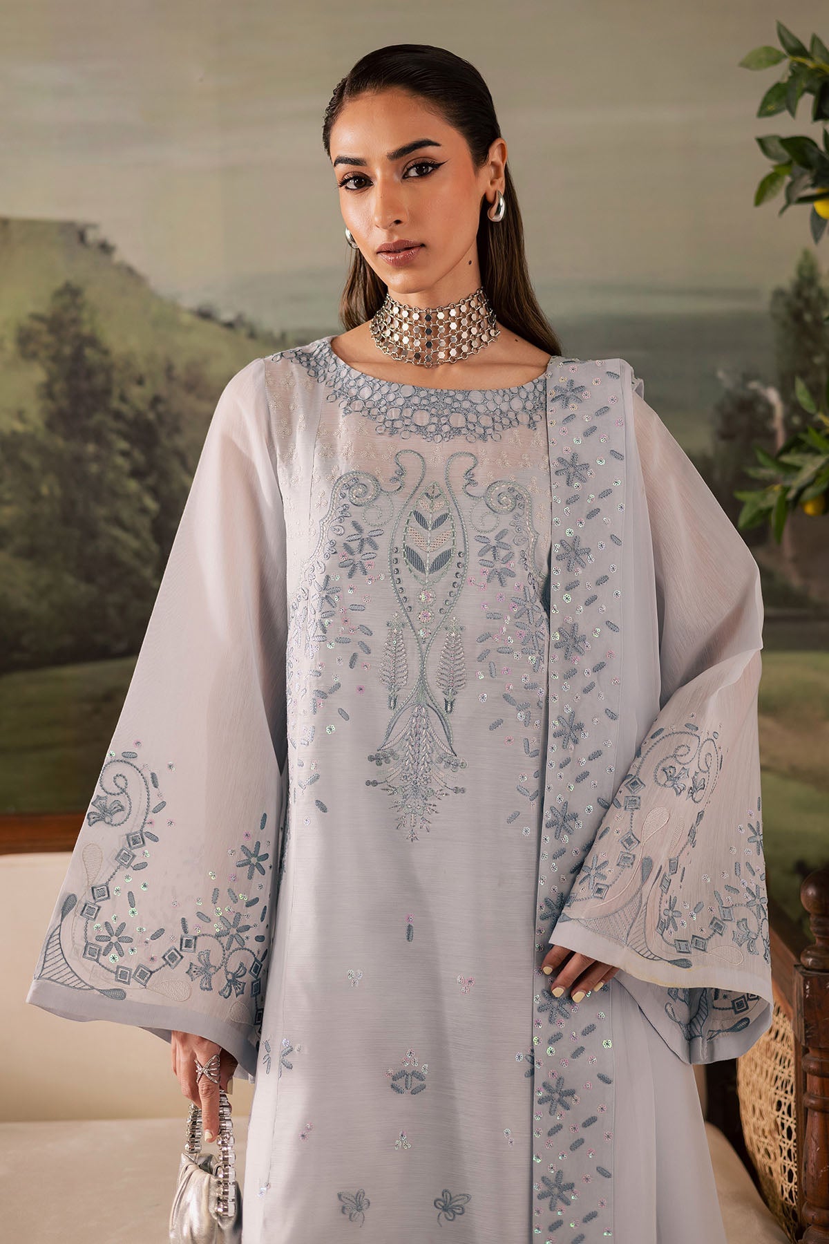 Nureh | Shades of Winter | NP-668 - by Libasekhas UK - Registered Vendor of : Nureh - 100% Original Designer Dress