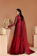 Emaan Adeel | Celestique Formals 25 | SCARLET - by Libasekhas UK - Registered Vendor of : Emaan Adeel - 100% Original Designer Dress