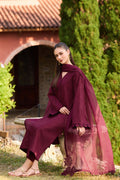 Farasha | Sorine Summer 26 | Autumn Maroon - by Libasekhas UK - Registered Vendor of : Farasha - 100% Original Designer Dress