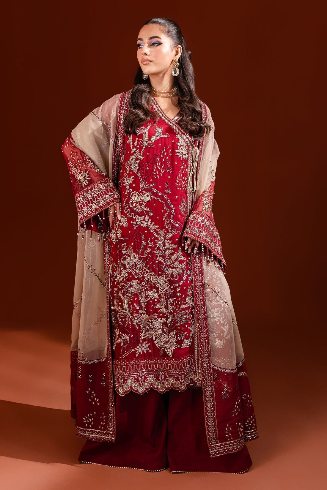 Nureh | Fancy Formals | NP-474 - by - Libasekhas UK - Registered Vendor of : Nureh - 100% Original Designer Dresss