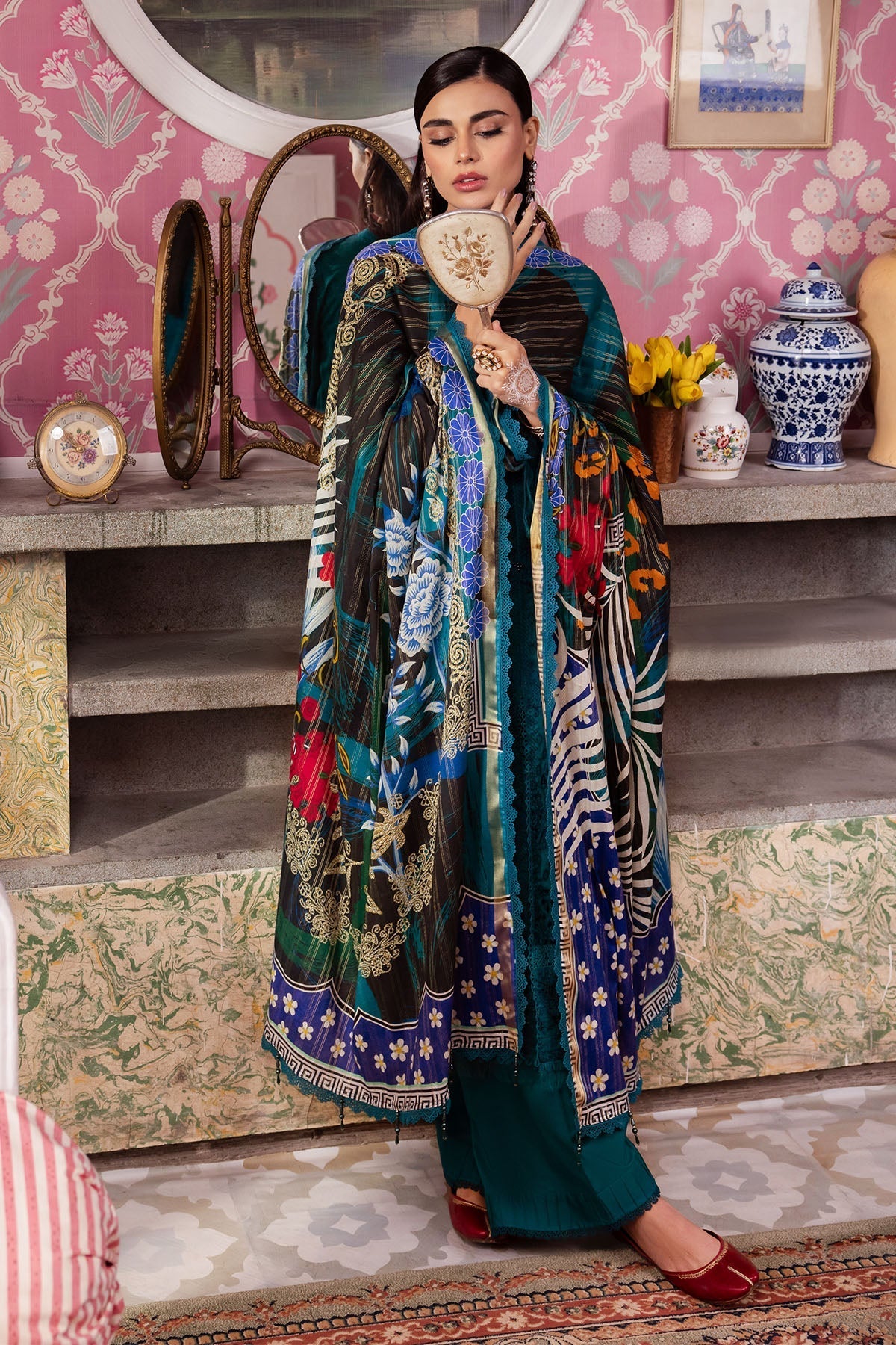 Nureh | Maya Lawn | NS-110 - by - Libasekhas UK - Registered Vendor of : Nureh - 100% Original Designer Dresss